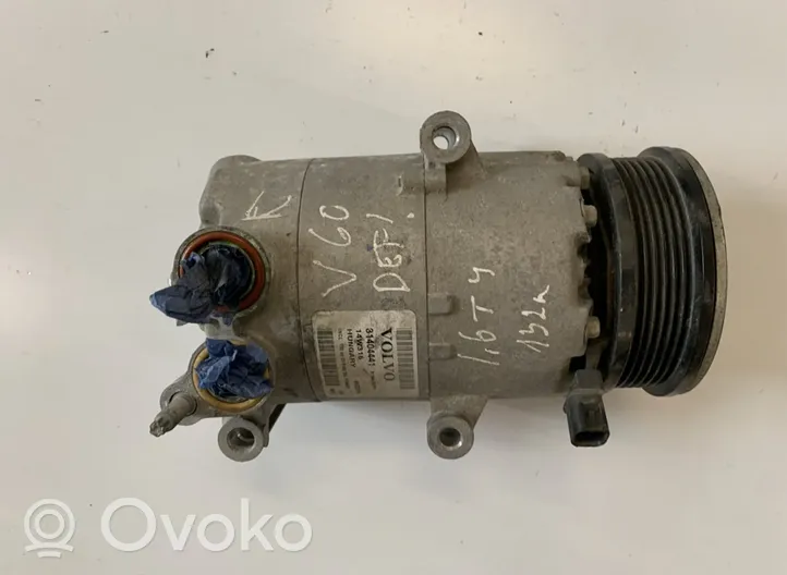 Volvo S60 Ilmastointilaitteen kompressorin pumppu (A/C) 31404441