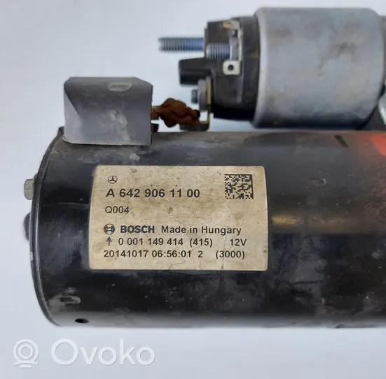 Mercedes-Benz S W222 Starter motor A6429061100