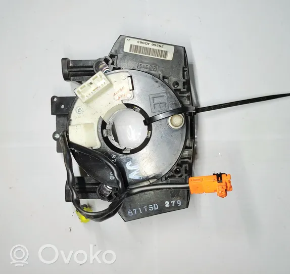 Nissan Qashqai Innesco anello di contatto dell’airbag (anello SRS) 25560JD003