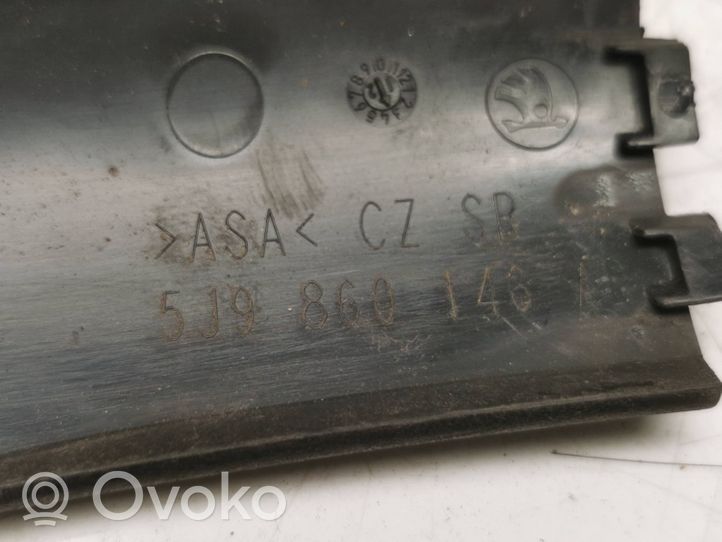 Skoda Fabia Mk2 (5J) Boczek / Tapicerka / bagażnika 5J9860146ad