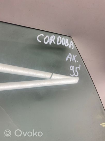 Seat Cordoba (6K) Vetro del finestrino della portiera posteriore 43R000016
