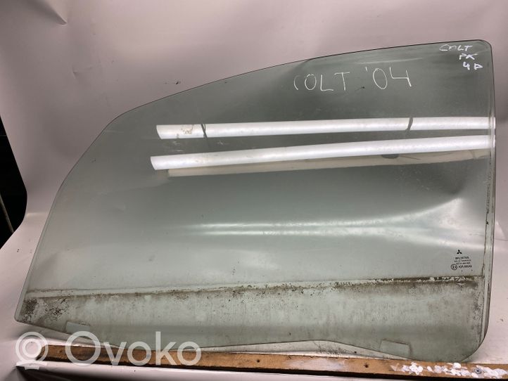 Mitsubishi Colt Front door window glass four-door 43R00048