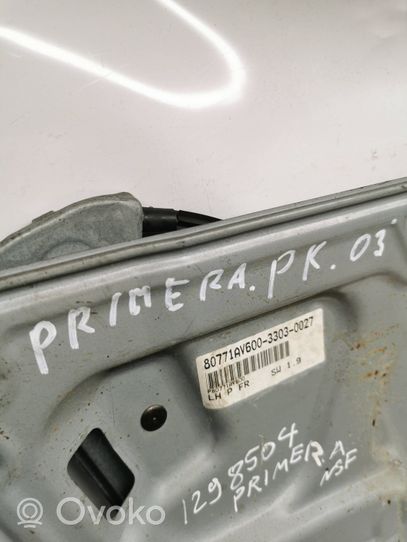 Nissan Primera Etuoven ikkunan nostin moottorilla P80771AV600