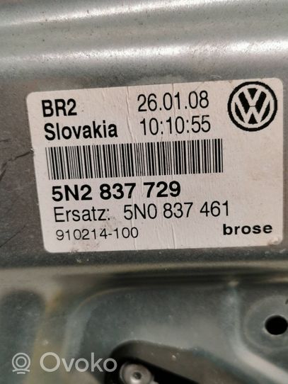 Volkswagen Tiguan Mécanisme de lève-vitre avec moteur 5N0837461