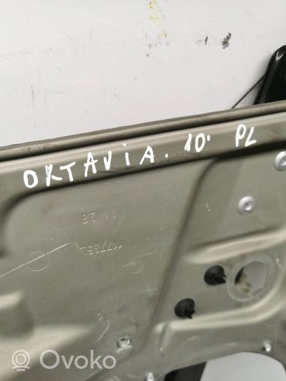 Skoda Octavia Mk2 (1Z) Elektryczny podnośnik szyby drzwi przednich 1Z2837656Q