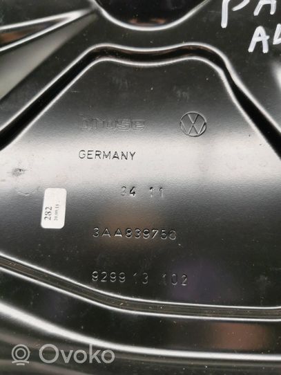 Volkswagen PASSAT B7 Mechanizm podnoszenia szyby tylnej bez silnika 3AA839756