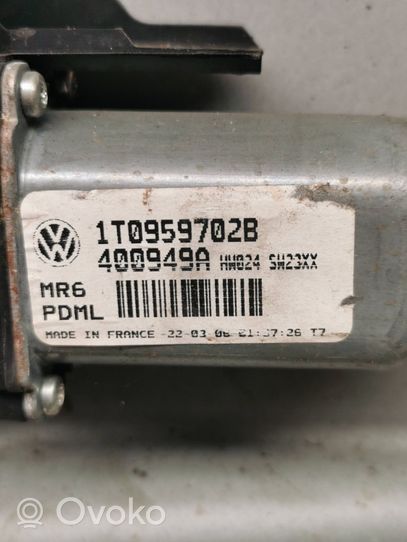 Volkswagen Touran I Mécanisme de lève-vitre avec moteur 1T0959702B