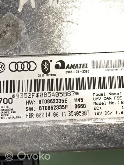Audi A4 S4 B8 8K Bluetoothin ohjainlaite/moduuli 8t0862335e