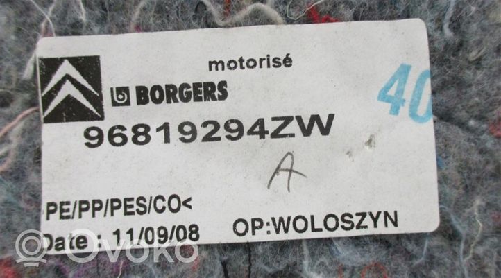 Citroen C3 Tapicerka klapy tylnej / bagażnika 96819294ZW