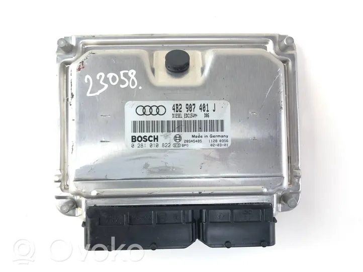 Audi A6 Allroad C5 Moottorin ohjainlaite/moduuli 4B2907401J