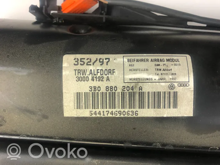 Volkswagen PASSAT B5 Poduszka powietrzna Airbag pasażera 3b0880204