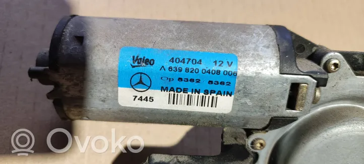 Mercedes-Benz Vito Viano W639 Aizmugurējā loga tīrītāja motoriņš A6398200408