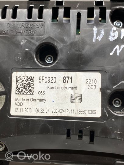 Seat Leon (5F) Tachimetro (quadro strumenti) 5F0920871