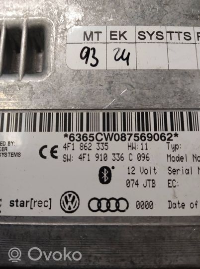 Audi A6 Allroad C6 Bluetooth control unit module 4F1862335