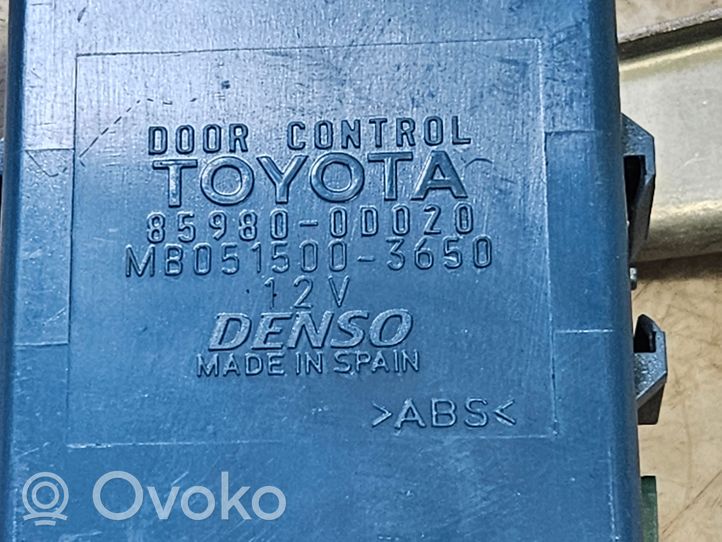 Toyota Yaris Unité de commande module de porte 859800D020