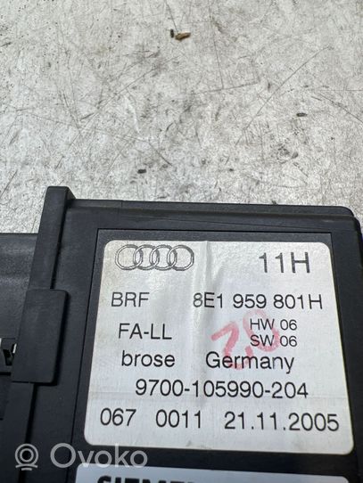 Audi A4 S4 B7 8E 8H Moteur de lève-vitre de porte avant 8E1959801H