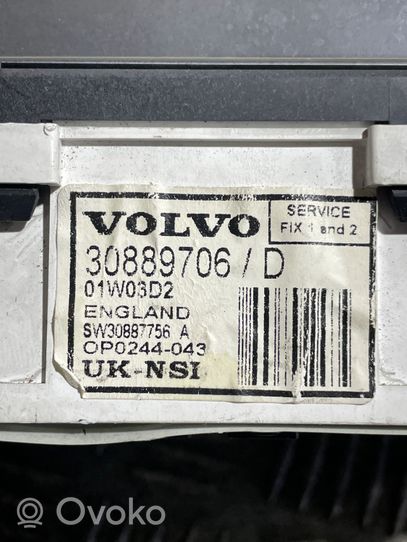 Volvo S40, V40 Compteur de vitesse tableau de bord 30889706