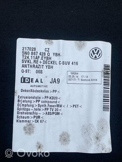 Volkswagen Tiguan Rivestimento pannello laterale del bagagliaio/baule 5N0867428Q
