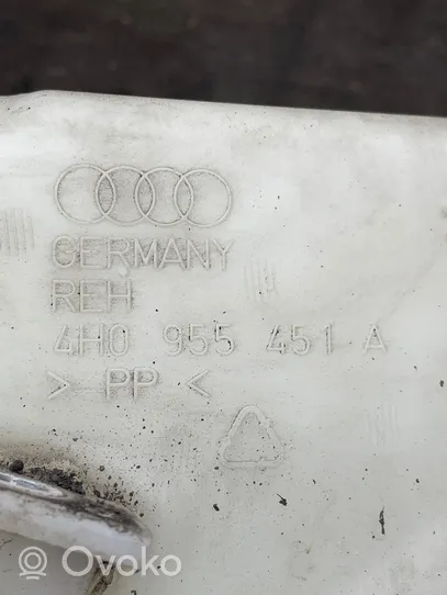 Audi A8 S8 D4 4H Zbiornik płynu do spryskiwaczy szyby przedniej / czołowej 4H0955451A