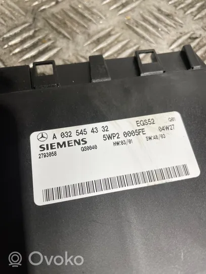 Mercedes-Benz C W203 Module de contrôle de boîte de vitesses ECU A0325454332