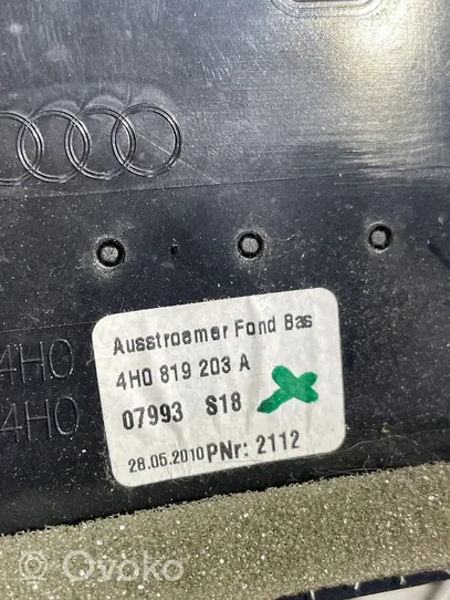 Audi A8 S8 D4 4H Kratka nawiewu tylna tunelu środkowego 4H0819203A