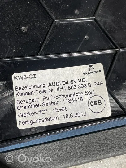 Audi A8 S8 D4 4H Keskikonsolin etusivuverhoilu 4H1863303B