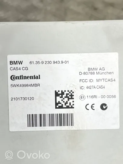 BMW 5 F10 F11 Unité de contrôle module CAS 9230943