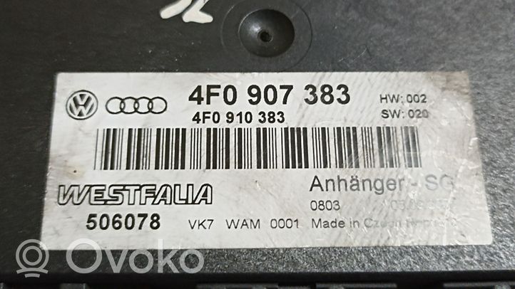 Audi A6 S6 C6 4F Vetokoukun ohjainlaite/moduuli 4F0907383