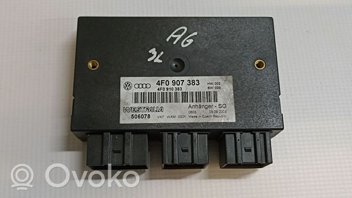 Audi A6 S6 C6 4F Vetokoukun ohjainlaite/moduuli 4F0907383