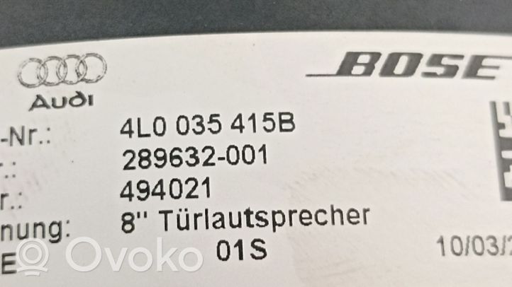 Audi Q7 4L Głośnik drzwi przednich 4L0035415B