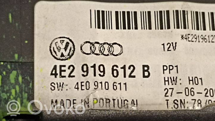 Audi A8 S8 D3 4E Pääyksikkö multimedian ohjaus 4E0863916