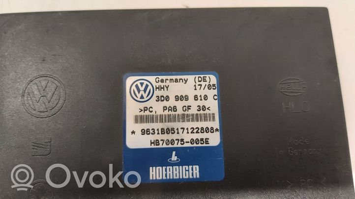 Volkswagen Phaeton Sterownik / Moduł elektrycznej klapy tylnej / bagażnika 3D0909610C