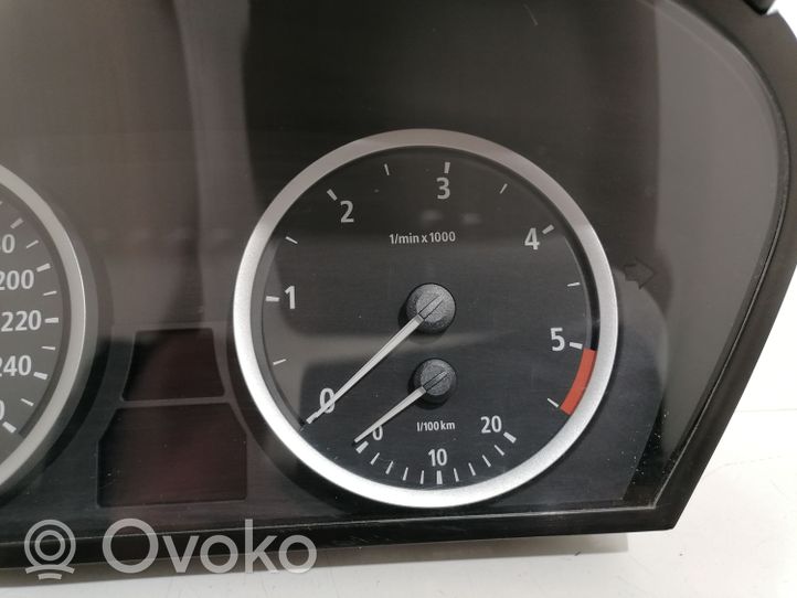 BMW 5 E60 E61 Compteur de vitesse tableau de bord 62116937618