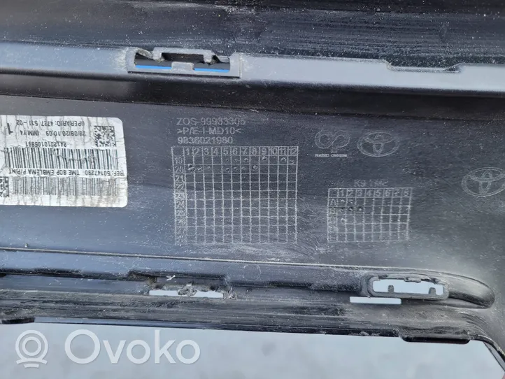 Toyota ProAce City Griglia superiore del radiatore paraurti anteriore 9836021980