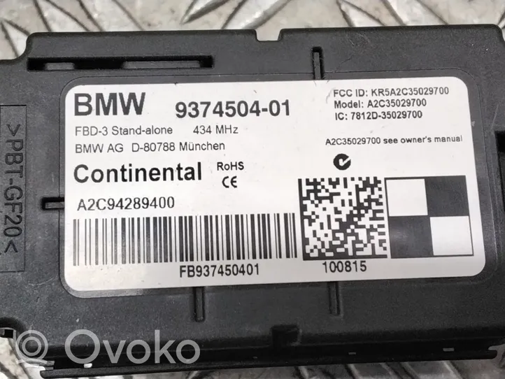 BMW X5 F15 Antenos stiprintuvas 9374504