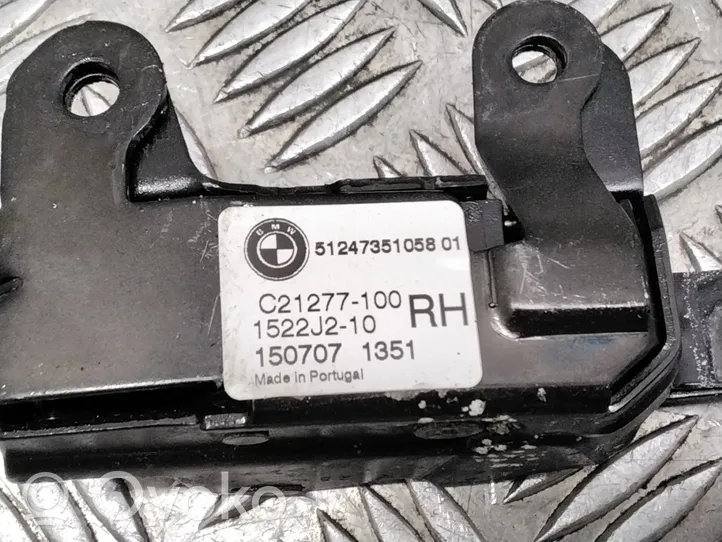 BMW X5 F15 Takaluukun lukon salvan moottori 51247351058