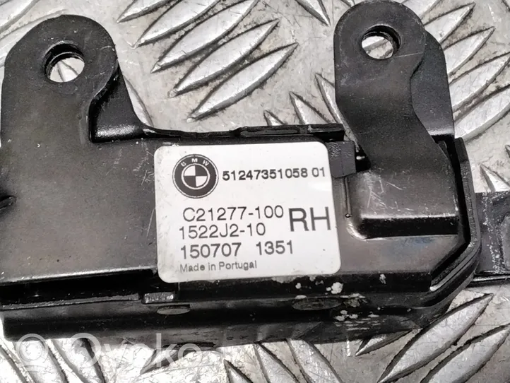 BMW X5 F15 Zamek klapy tylnej bagażnika 51247351058