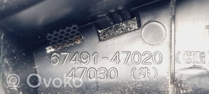 Toyota Prius (XW20) Grilles, couvercle de haut-parleur porte avant 6749147020