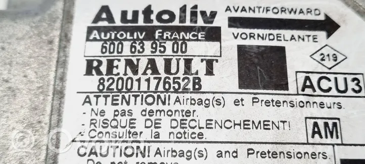 Renault Scenic I Centralina/modulo airbag 8200117652B