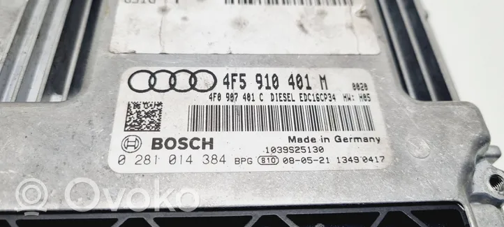 Audi A6 S6 C6 4F Komputer / Sterownik ECU i komplet kluczy 554000731202