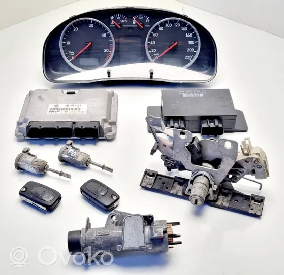 Volkswagen PASSAT B5 Kit centralina motore ECU e serratura 038906018P