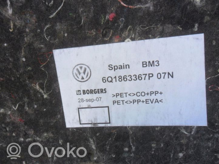 Volkswagen Polo IV 9N3 Tappeto per interni 6Q1863367P