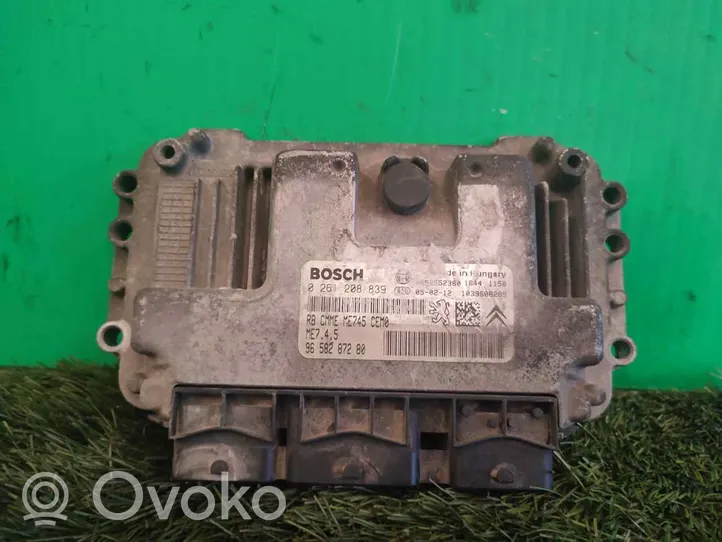 Peugeot 206 CC Sterownik / Moduł ECU 9658287280