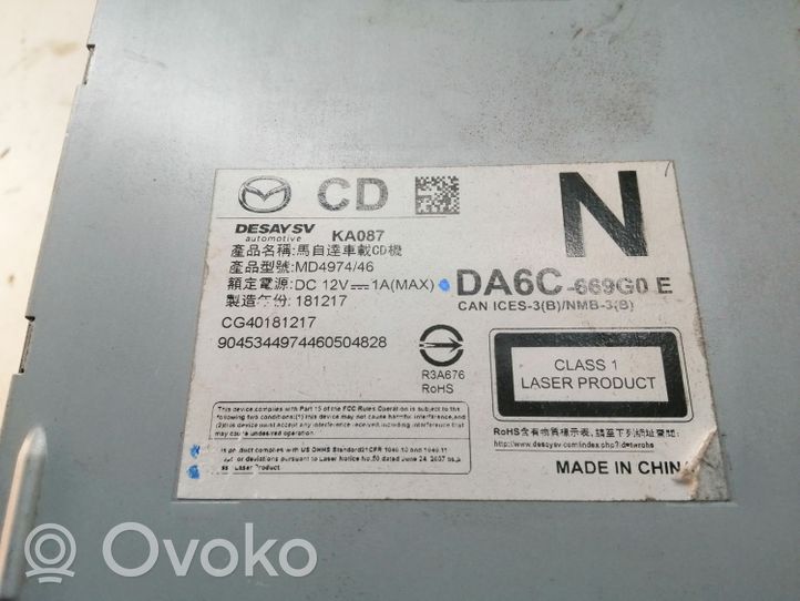 Mazda CX-3 Unità di navigazione lettore CD/DVD DA6C669G0E