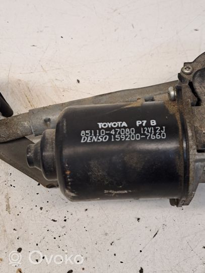 Toyota Prius (NHW20) Tringlerie et moteur d'essuie-glace avant 8511047080