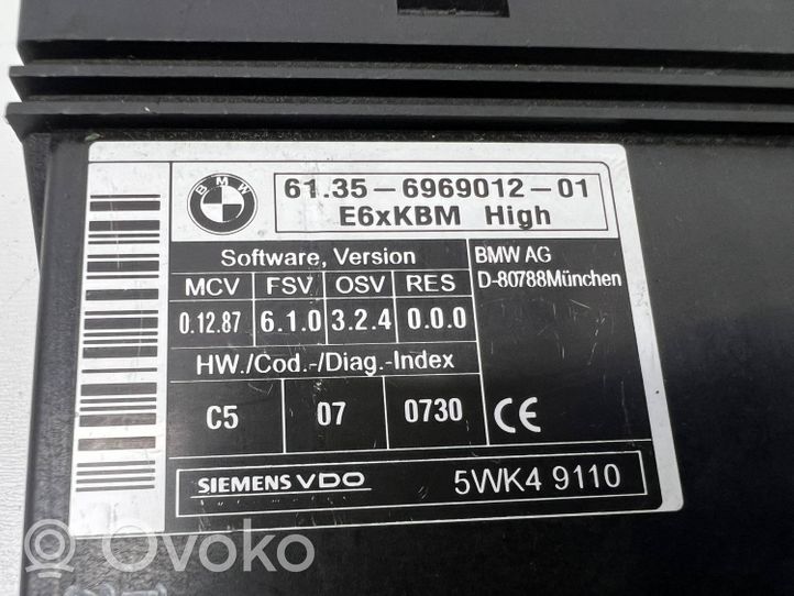 BMW 5 E60 E61 Muut ohjainlaitteet/moduulit 6969012