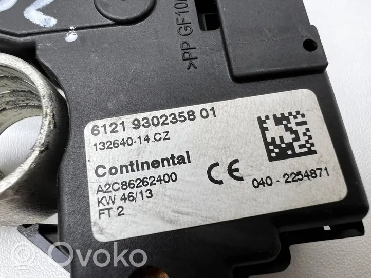 BMW 6 F12 F13 Câble négatif masse batterie 9302358