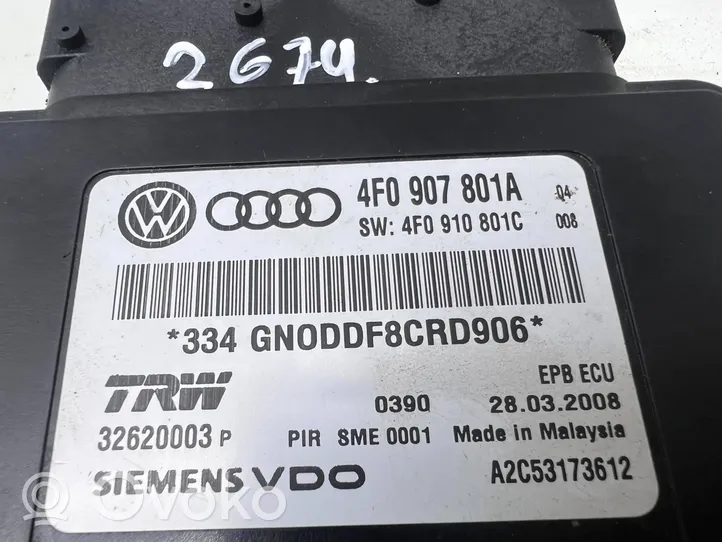 Audi A6 S6 C6 4F Bremžu sistēmas vadības bloks 4F0907801A