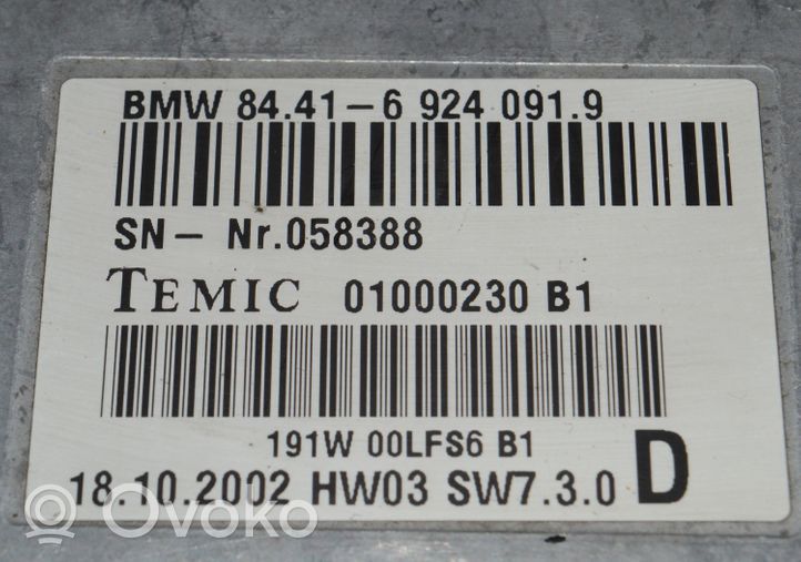 BMW 7 E65 E66 Äänikomentojen ohjainlaite 6924091