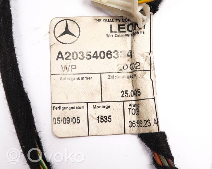 Mercedes-Benz C W203 Autres faisceaux de câbles A2035406334